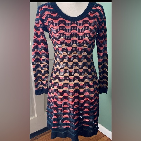 Women's Missoni fit & flare Chevron mini dress, size M